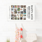 Moderne Gefeliciteerd Verjaardag \ Elke leeftijd | Spandoek (Insitu)