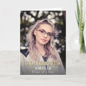 Moderne Gefeliciteerd Volledige Foto Afstuderen Ka Kaart (Voorkant)