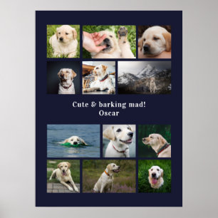 Moderne gefotografeerde gepersonaliseerde collage  poster