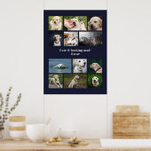 Moderne gefotografeerde honden collage met 12 foto poster (Keuken)