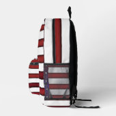 Moderne gegraveerde Amerikaanse vlag Bedrukte Rugzak (Rechts)