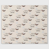 Moderne geïllustreerde espresso martini cadeaupapier (Vlak)