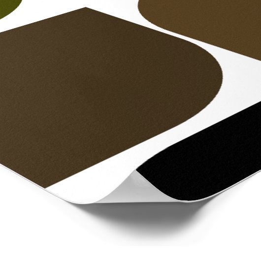 Moderne, geïnspireerde Poster voor de middenstand  (Hoek)