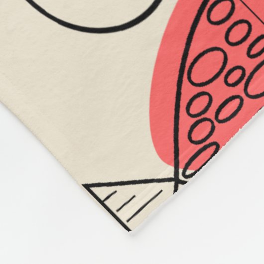 Moderne, geïnspireerde viskunst uit de middeleeuwe fleece deken (Hoek)