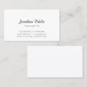 Moderne gekalligrafeerde script minimalistische Sj Visitekaartje (Voorkant / Achterkant)