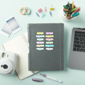Moderne gekleurde script volledige namen, Beste wa Sticker (iPad Cover)