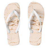 Moderne, gekraakte Gold Creme Stylist Professional Teenslippers (Voetbed)