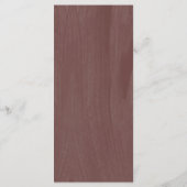 Moderne gekruide terracotta | Huwelijksmenu Menu (Achterkant)