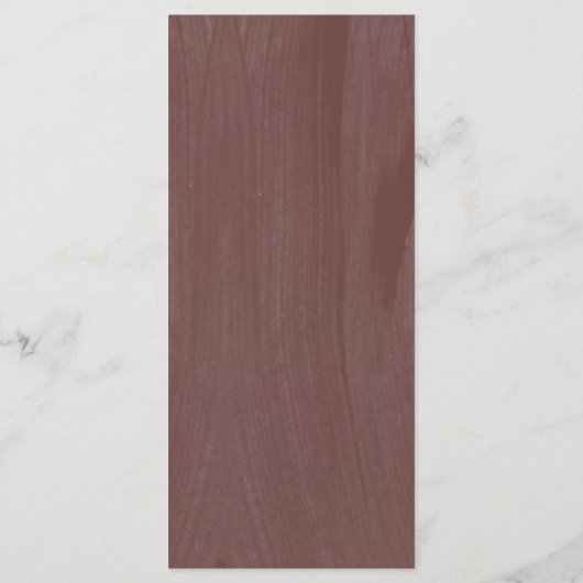 Moderne gekruide terracotta | Huwelijksmenu Menu (Achterkant)