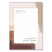 Moderne gekruide terracotta | Tafelnummerkaart Kaart (Voorkant)