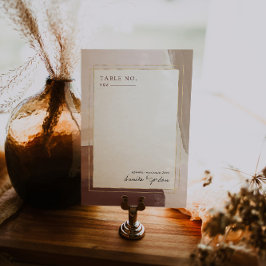 Moderne gekruide terracotta | Tafelnummerkaart Kaart