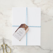 Moderne gekruide terracotta | Trouw Dank Je Cadeaulabel (Met Touw)