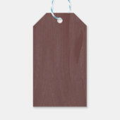 Moderne gekruide terracotta | Trouw Dank Je Cadeaulabel (Achterkant)