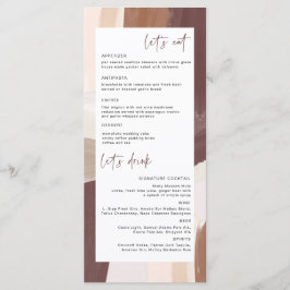 Moderne gekruide terracotta | Trouwmenu Menu