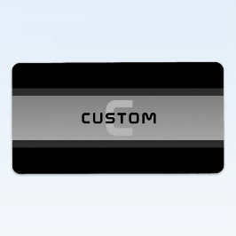 Moderne  gelaagde tekst | Zwart en grijs Etiket