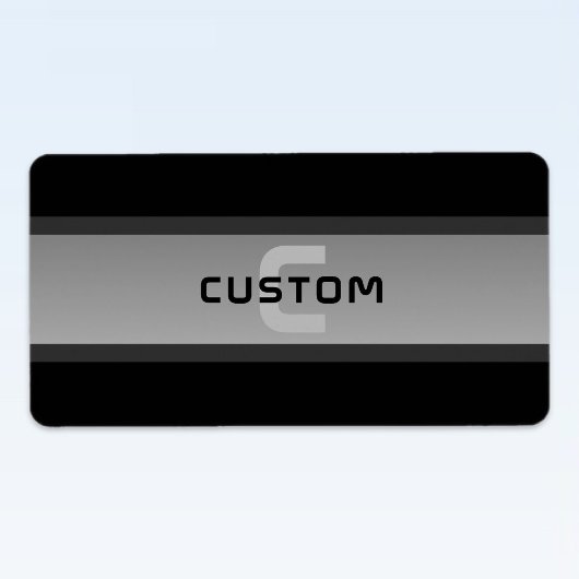 Moderne gelaagde tekst | Zwart en grijs Etiket