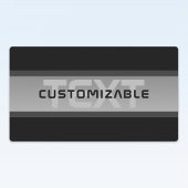 Moderne gelaagde tekst | Zwart en grijs Labels