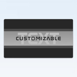 Moderne  gelaagde tekst | Zwart en grijs Labels