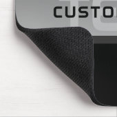 Moderne  gelaagde tekst | Zwart en grijs Muismat (Hoek)