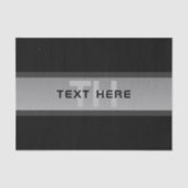 Moderne gelaagde tekst | Zwart en grijs Tissuepapier (Voorkant)