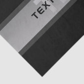 Moderne  gelaagde tekst | Zwart en grijs Tissuepapier (Detail)