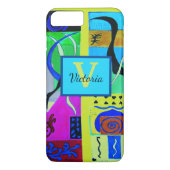 Moderne gele Abstracte inspiratie van matisse Case-Mate iPhone Case (Achterkant)