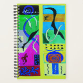 Moderne gele Abstracte inspiratie van matisse Planner (Voorkant)