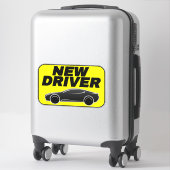 Moderne Gele Auto Sticker (Student Nieuw Bestuurde (Koffer)
