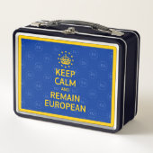 Moderne Gele Blauwe Blijf Kalm Kroon Europa Vector (Voorkant)