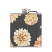 Moderne gele bloemen en speciale Kraft-cadeautjes Heupfles (Achterkant)