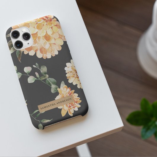 Moderne gele bloemen en speciale Kraft-cadeautjes iPhone Hoesje
