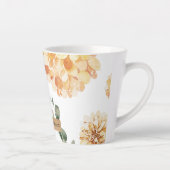 Moderne gele bloemen en speciale Kraft-cadeautjes Latte Mok (Rechts)