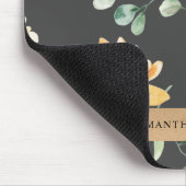 Moderne gele bloemen en speciale Kraft-cadeautjes Muismat (Hoek)