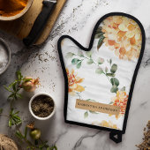 Moderne gele bloemen en speciale Kraft-cadeautjes Ovenwant & Pannenlap Set