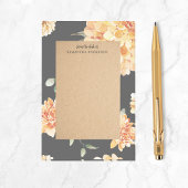 Moderne gele bloemen en speciale Kraft-cadeautjes Post-it® Notes