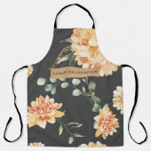 Moderne gele bloemen en speciale Kraft-cadeautjes Schort (Voorkant)