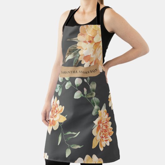 Moderne gele bloemen en speciale Kraft-cadeautjes Schort (Insitu)