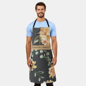 Moderne gele bloemen en speciale Kraft-cadeautjes Schort (Gedragen)