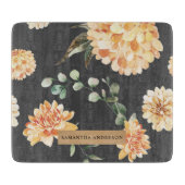 Moderne gele bloemen en speciale Kraft-cadeautjes Snijplank (Voorkant)