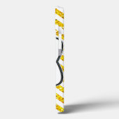 Moderne Gele Chevron Girly Monogram IPAD Case (Achterkant / Links)