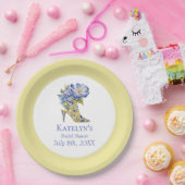 Moderne Gele Chinoiserie High-Heel Schoen Papieren Bordje (Feest)