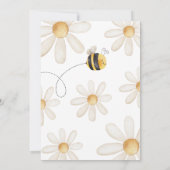 Moderne gele Daisy Bee Onze Honey Verjaardag Kaart (Achterkant)