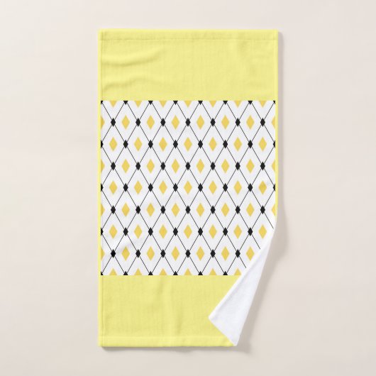 Moderne gele driehoeken bad handdoek (Handdoek)