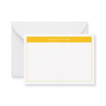 Moderne Gele Eenvoudige Grensnaambegroting