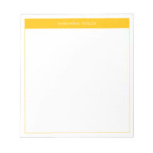 Moderne gele eenvoudige randnaam