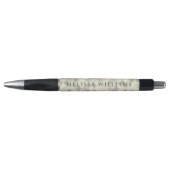 Moderne gele en grijze geometrische bedrijfslogo p pen (Voorkant)