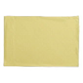 Moderne Gele en Grijze Polka Dot en Plaid Kussensloop (Achterkant)