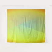 Moderne gele geometrische gradatie wandkleed (Voorkant (horizontaal))