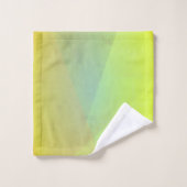 Moderne gele geometrische gradiënt bad handdoek (Wasdoekje)
