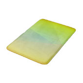 Moderne gele geometrische gradiënt badmat (Gekanteld)